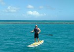Belize paddle boarding